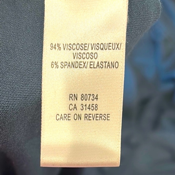 BCBG Saria Slate Blue/Gray Layered V-Neck Top w/ Buttons, Size Large - Picture 3 of 9